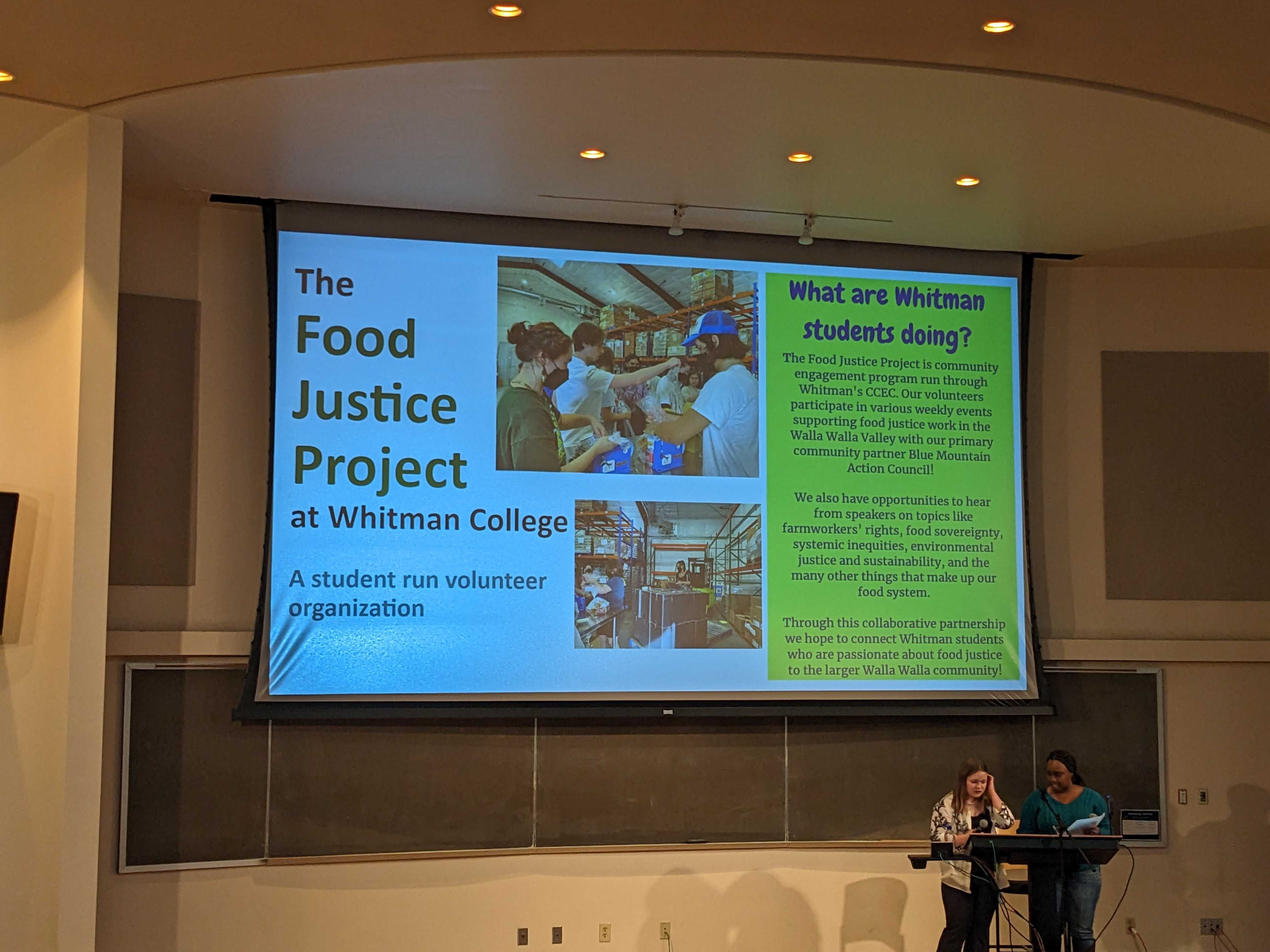 Food Justice Project Program Leaders Introducing Speaker LaDonna Sanders Redmond