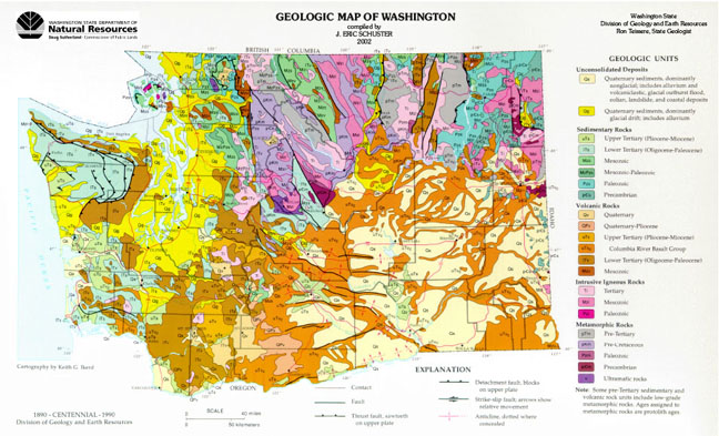 Geology Map from Department of Natural Resources