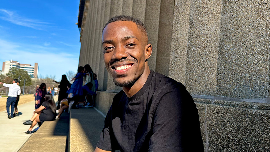 Whitman College graduate Mwamba Muntanga