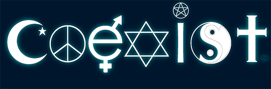 Coexist bumper sticker