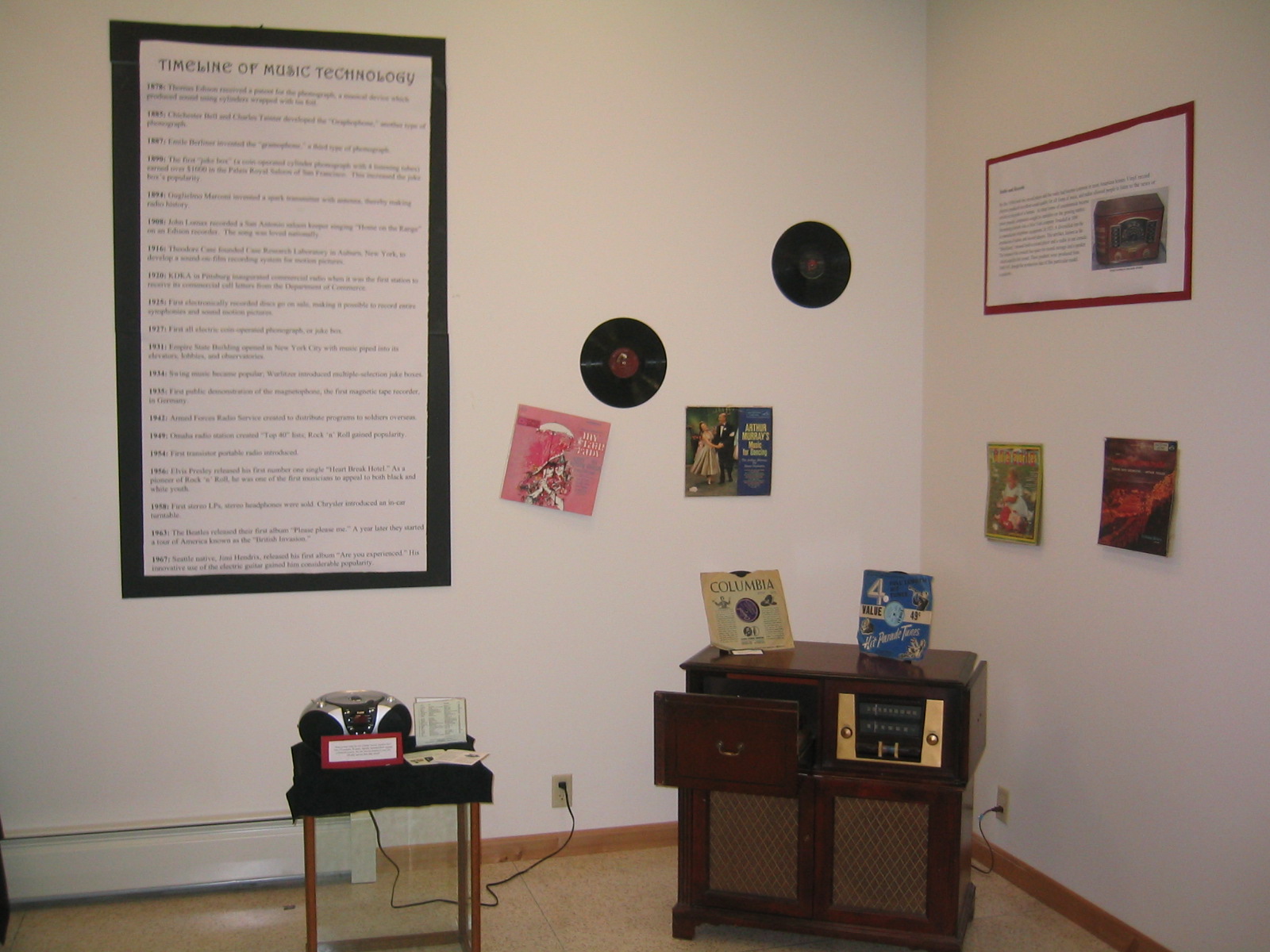 Edison Cylinder Recording Exhibit 