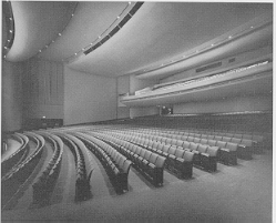 Black and White Cordiner Auditorium