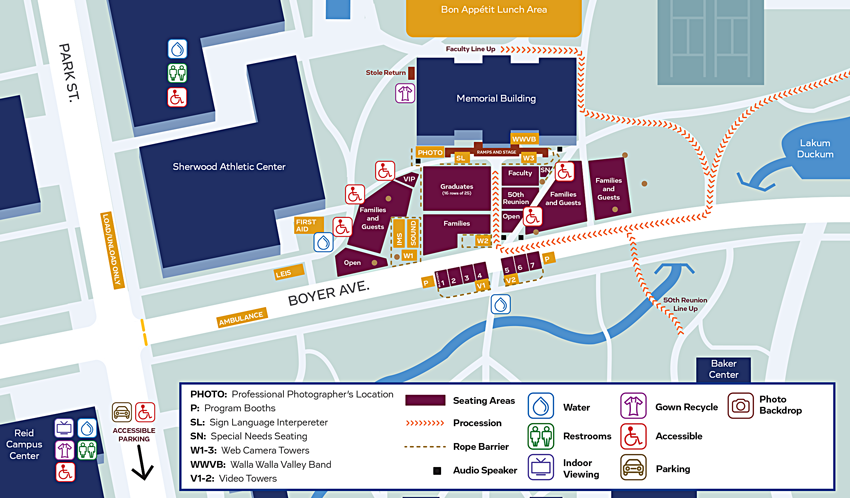 Commencement Map 2016