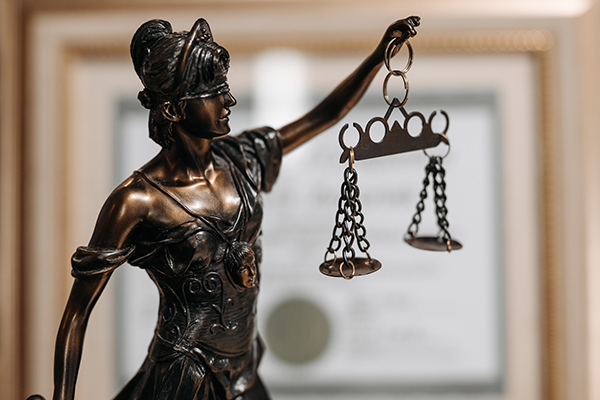 Scales of justice.