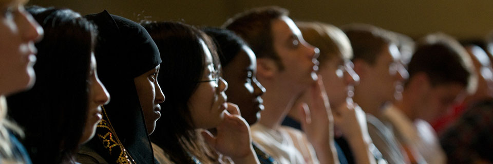Students at a lecture