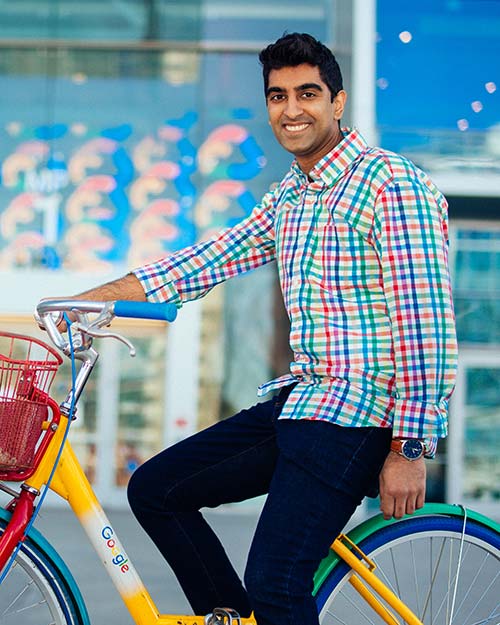 Al-Rahim Merali ’13, a psychology graduate, now is a UX researcher at Google in Cuppertino, California.