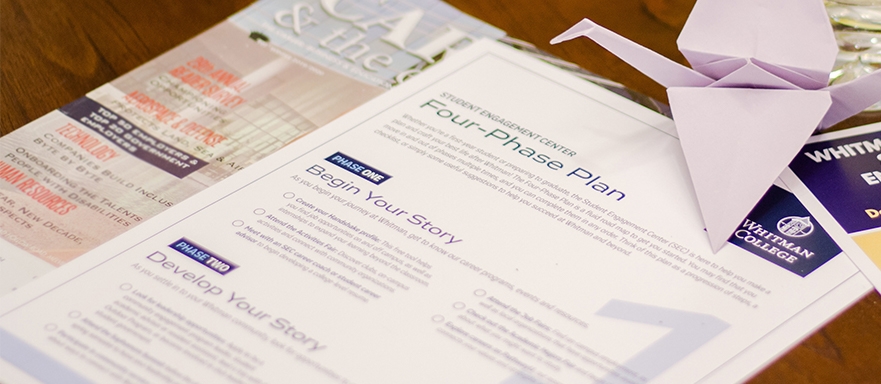 Photo of the 4-Phase Plan pamphlet.