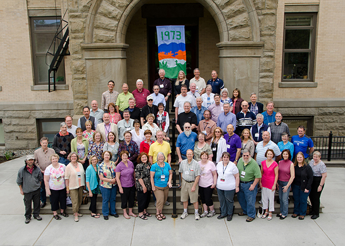 Whitman College Class of 1973 Photo Group (and ID List) Spring 2013