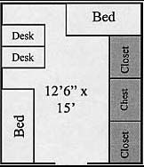 Anderson double room layout