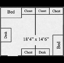 Prentiss hall room layout