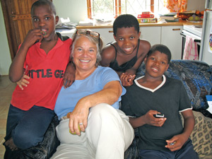 Melinda S. Jones during her time working at Makaphuthu Children's Village in Botha's Hill, South Africa.