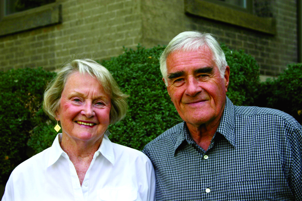 Reid and wife Hedda Jorgensen Reid '49.