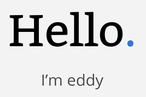 Hello I'm eddy slide
