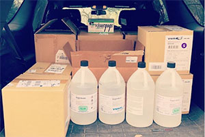 Whitman Sciences Give Precious Supplies to First Responders