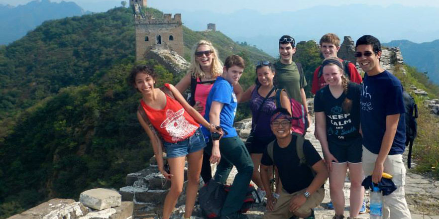 Whitties visiting the Great Wall in China