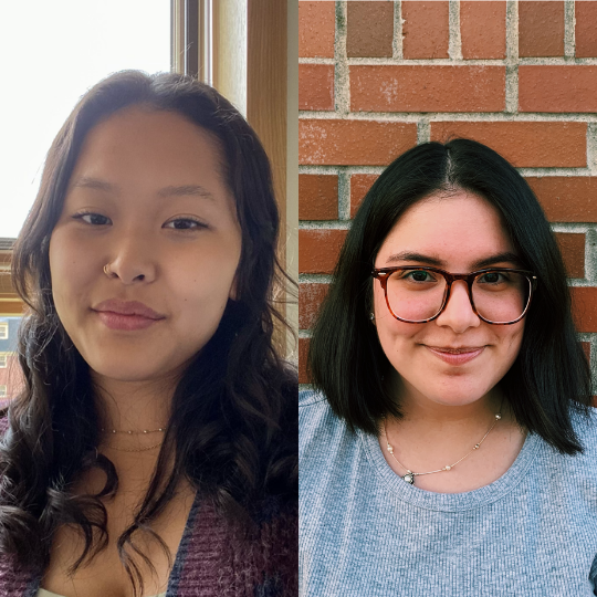 Collage of 2 student portraits