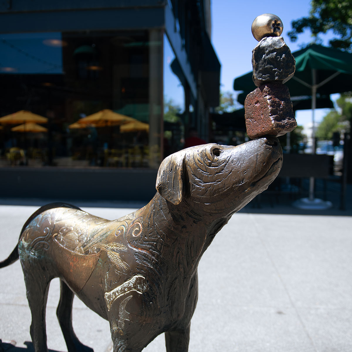 Sculpture at a downtown Walla Walla location