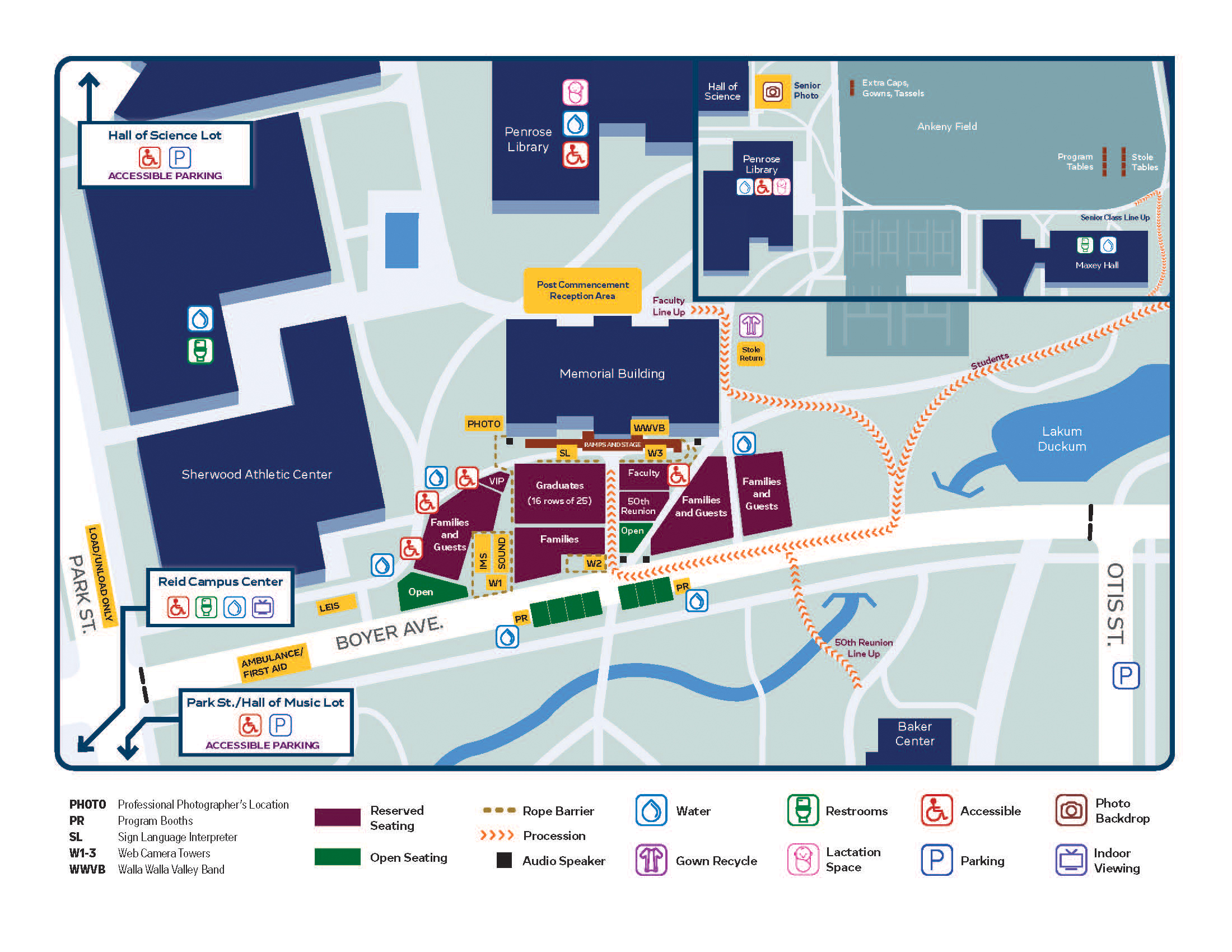 2023 Commencement Map