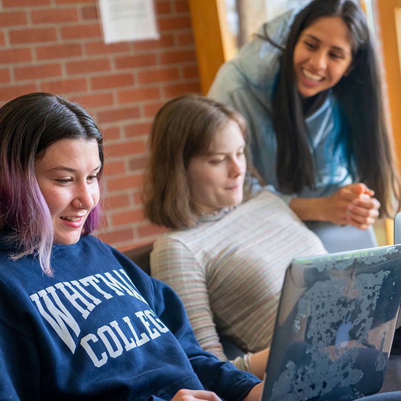 Students smiling.