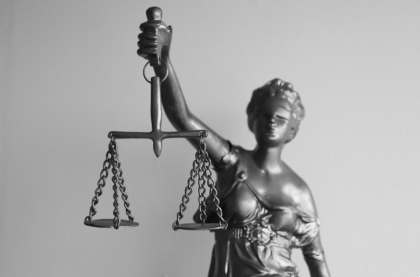 Statue scales of justice