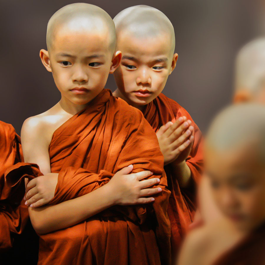 Children monks.