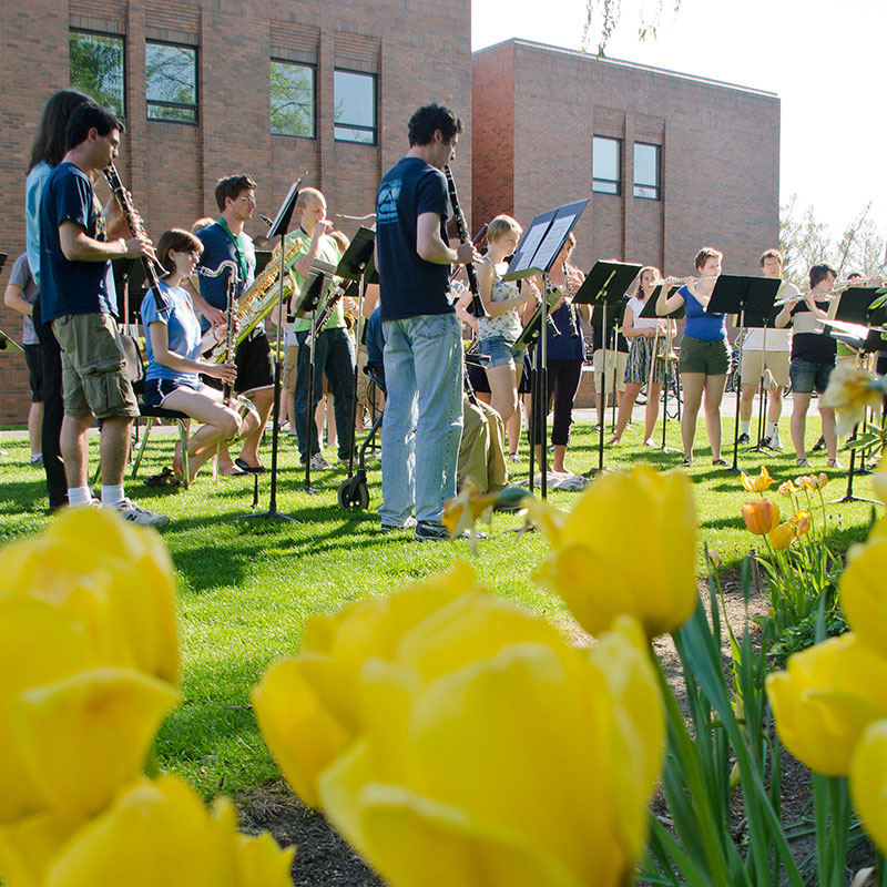 Band outdoors