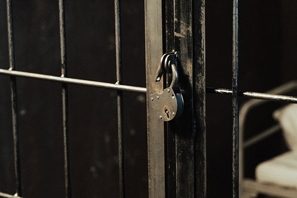 Prison bars.