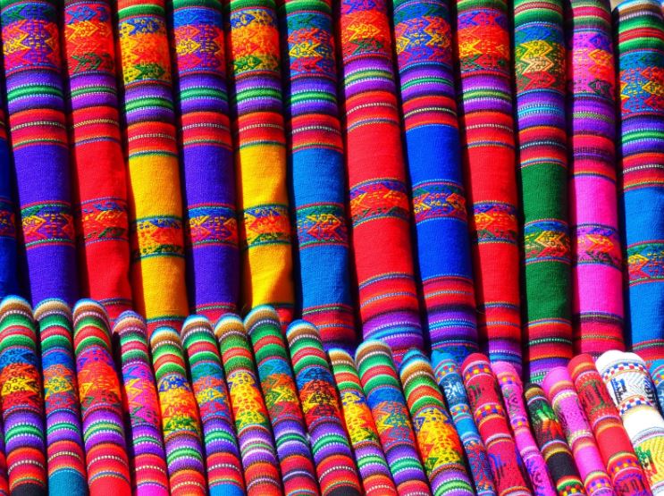 Colorful fabrics.
