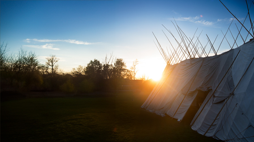 Long Tent on Ankeny Field at Whitman College