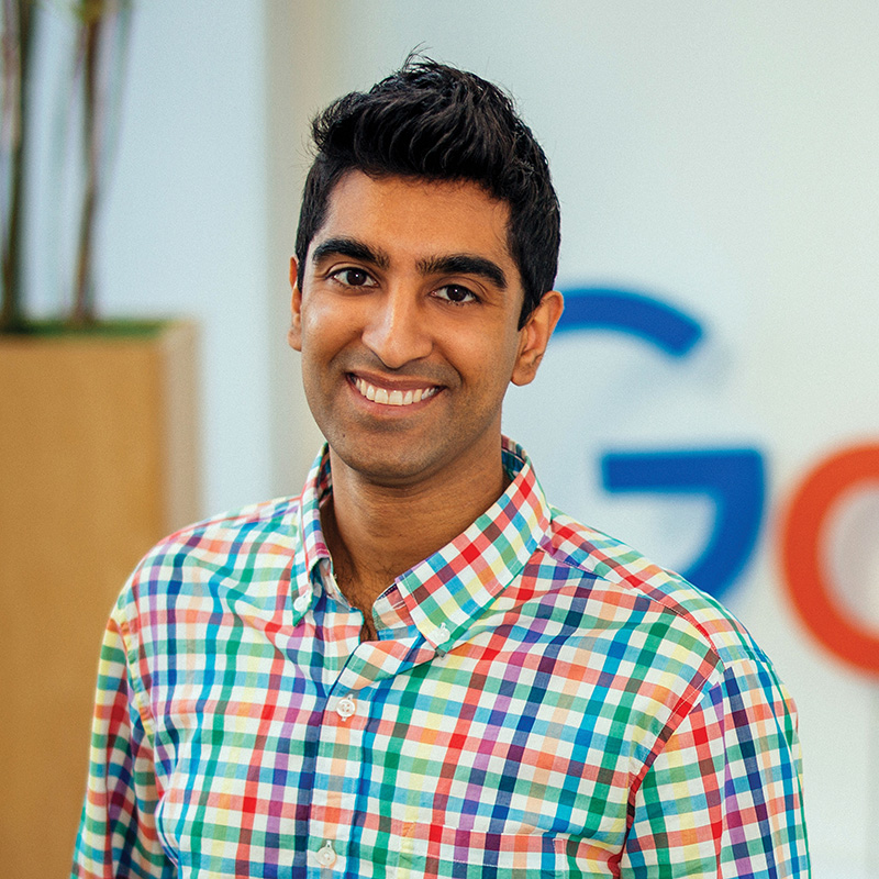 A portrait of Al-Rahim Merali '13