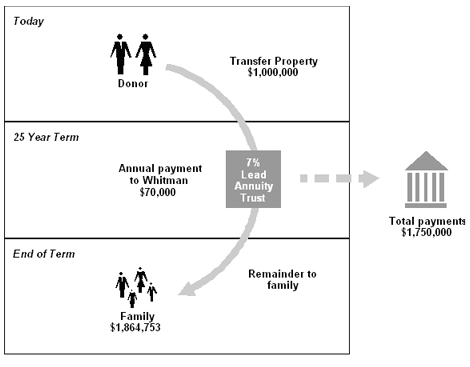 Example of Charitable Non-Grantor Lead Annuity Trust