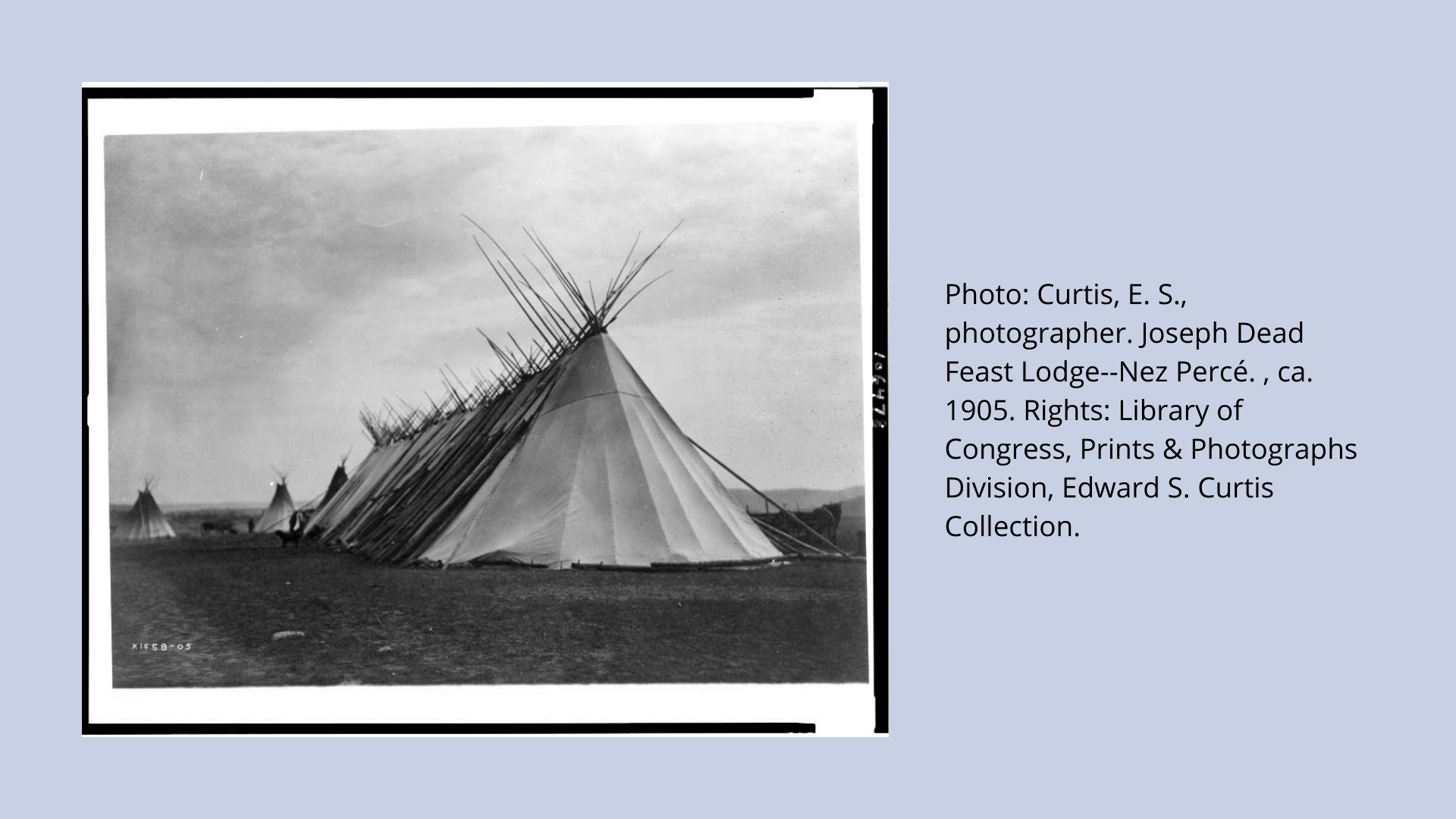 Photo: Curtis, E. S., photographer. Joseph Dead Feast Lodge--Nez Percé. , ca. 1905. 