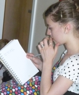 Girl With Notebook