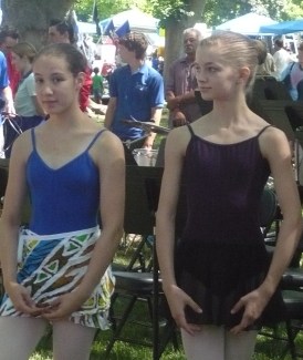 Dancers standing in the park