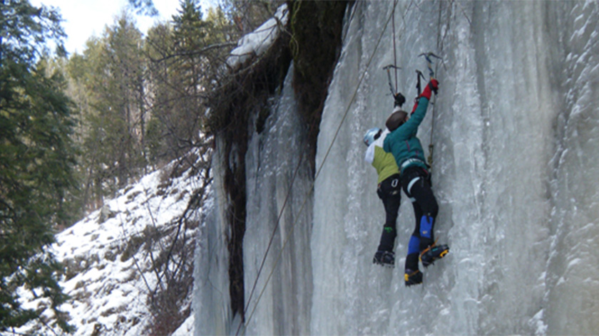 Ice climbers.