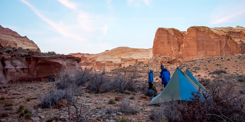 Outdoor Program adventuring in the desert.