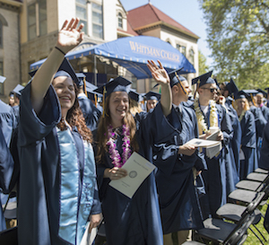 Commencement Honors and Urges the Best in Whitties
