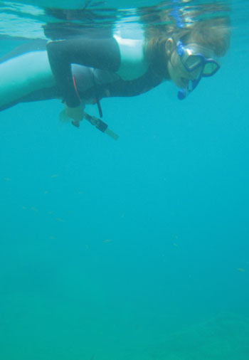 Katie Wagner snorkel