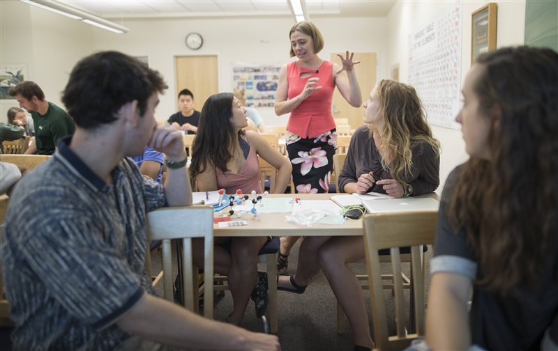 Prof. Cooley leading class