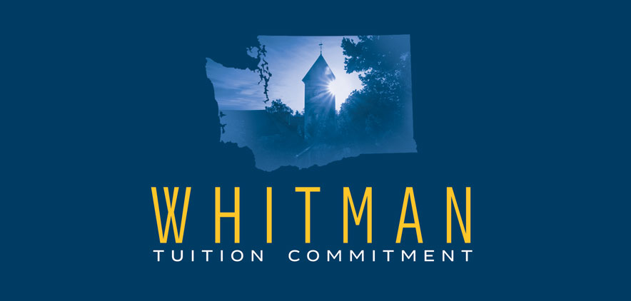Graphic with 'Whitman Tuition Commitment" text
