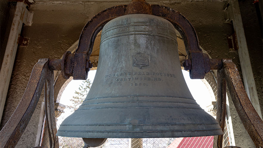 Clock tower bell.