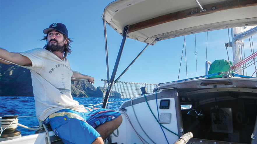 Zachary Lough sailing