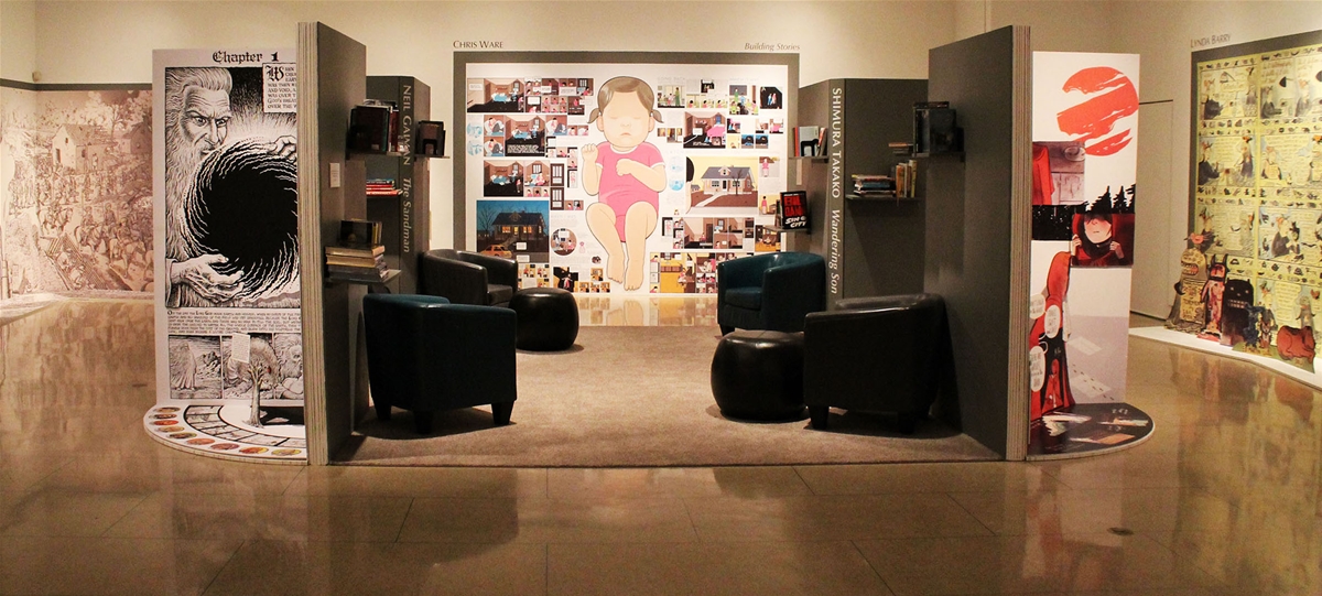 View from the entryway to the Sheehan Gallery 