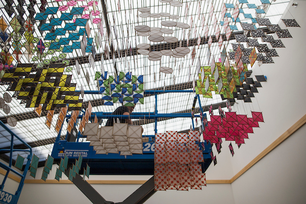 Jacob Hashimoto installation