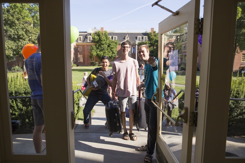 Move-in day at Anderson Hall