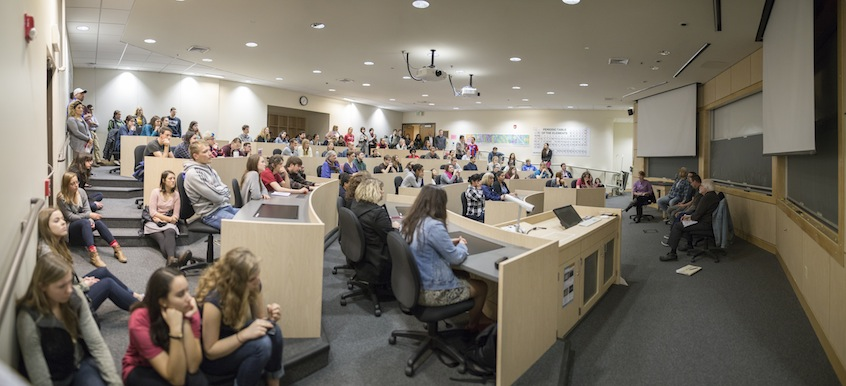 Overflowing classroom