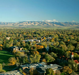 Whitman College Ariel View