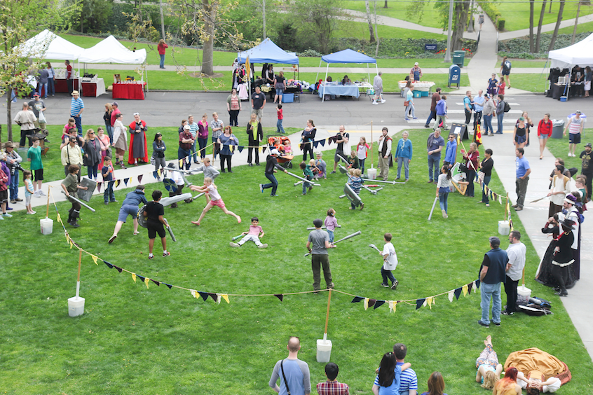 The next generation of medievalists plays the part.