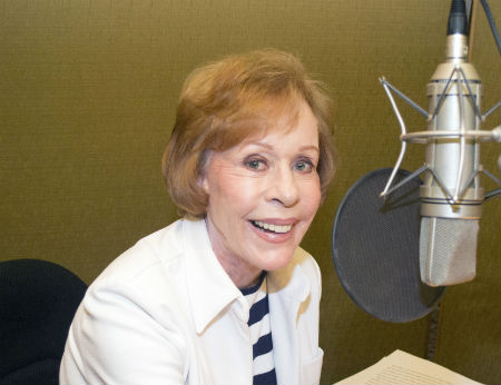 Carol Burnett in the studio