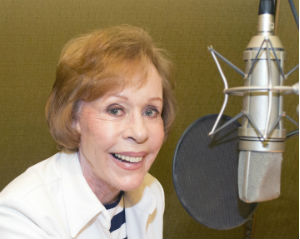 Carol Burnett in the studio